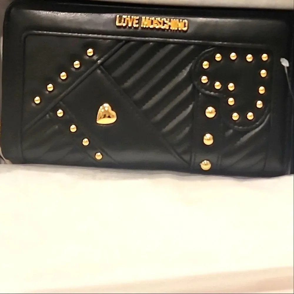 Love Moschino‎ Logo Heart Zip Around Wallet